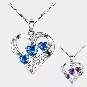 Love Heart Pendant Necklaces for Women